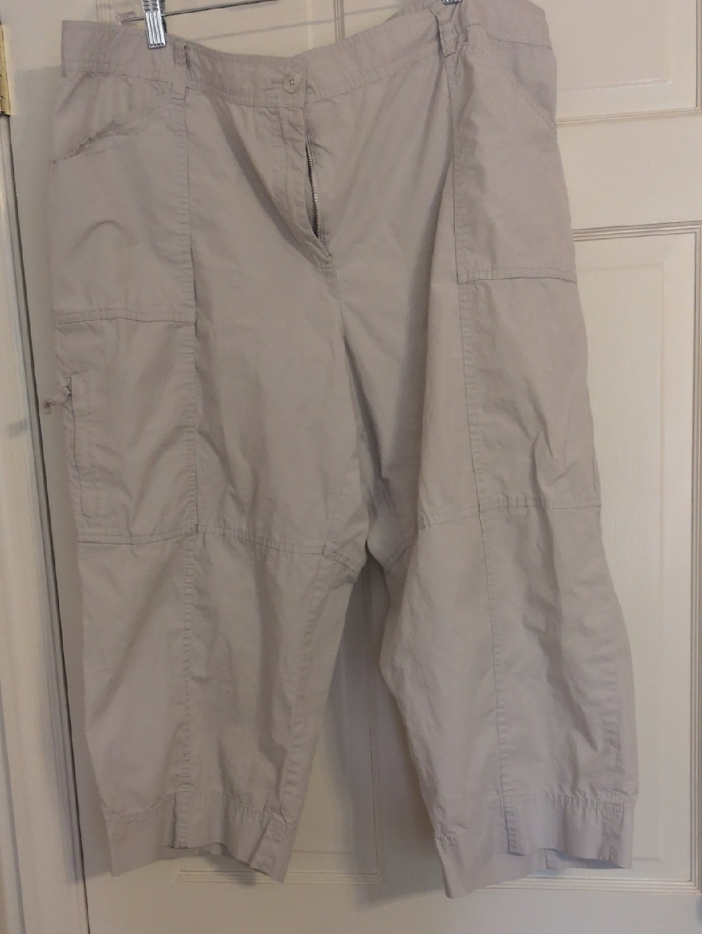 Kate Hill Light Beige Cotton Women’s Pants